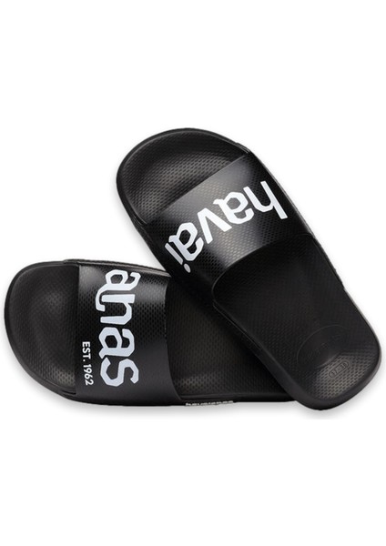 4148124 Slide Classic Logomania Tek Bant Siyah-Beyaz Terlik fırsatları