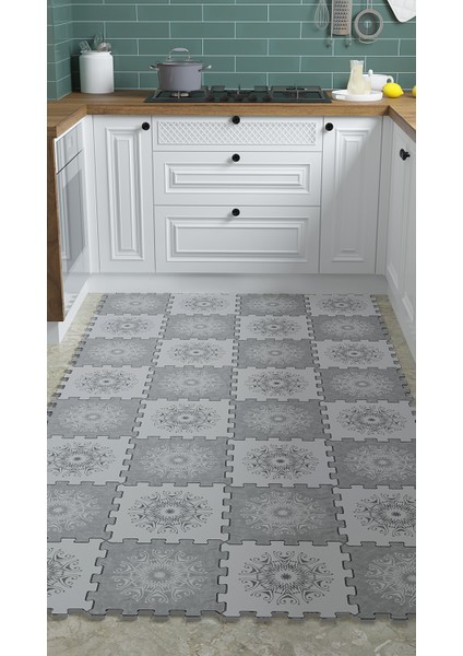 Dijital Osmanlı Desenli Mutfak-Oturma Odası-Salon Halısı/yapboz Halı/puzzle Halı/ Japon Halı ....