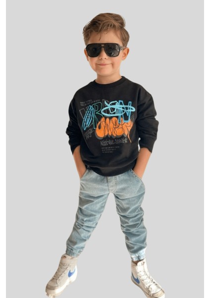 4-12 Yaş Urban Kot Pantolonlu Erkek Çocuk 2li Takım