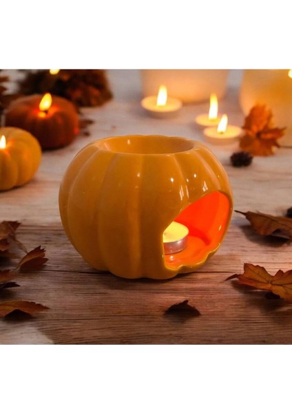 Bal Kabağı Modeli Turuncu Seramik Buhurdanlık 1 Adet Teagligt Mum Hediyeli fiyatları