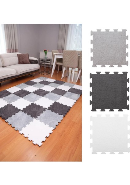 Antrasit-Beyaz-Gri Modern Salon-Oturma Odası/yatak Odası/mutfak/antre/hol/koridor Halısı/kreş Halısı/japon Halı/peluş Halı