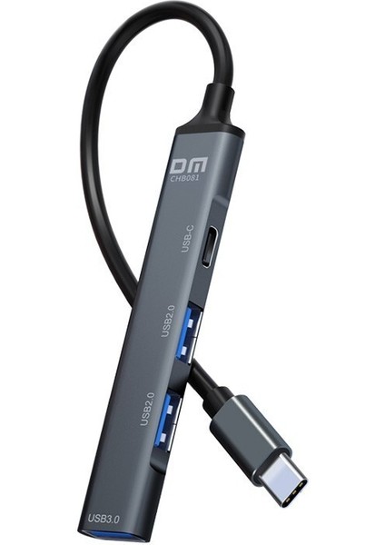 CHB081 Type-C To 4 Portlu USB 3.0 / USB 2.0 Çoklayıcı Hub Dönüştürücü