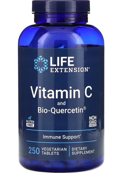 Vitamin C And Bio-Quercetin, 250 Vegetarian Tablets