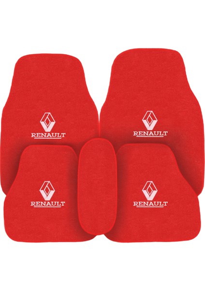 Renault Broadway R9 /11 Spring Fairway Flash 5 Parça Kırmızı Araç Oto Halı Paspas