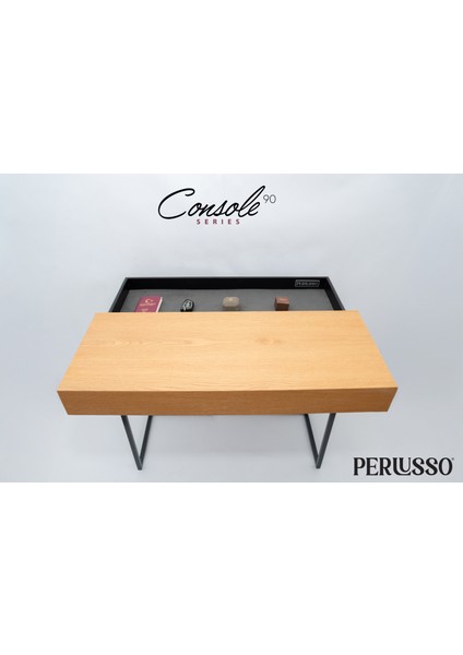 -CONSOLE90-AHŞAP-AHŞAP Kaplama Gizli Bölmeli Dresuar