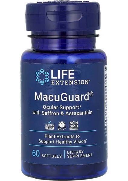 Macuguard, Ocular Support With Saffron & Astaxanthin, 60 Softgels
