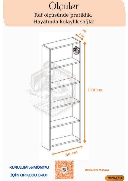 Tamamı Mdf 5 Bölmeli Kitaplık Beyaz fırsatları