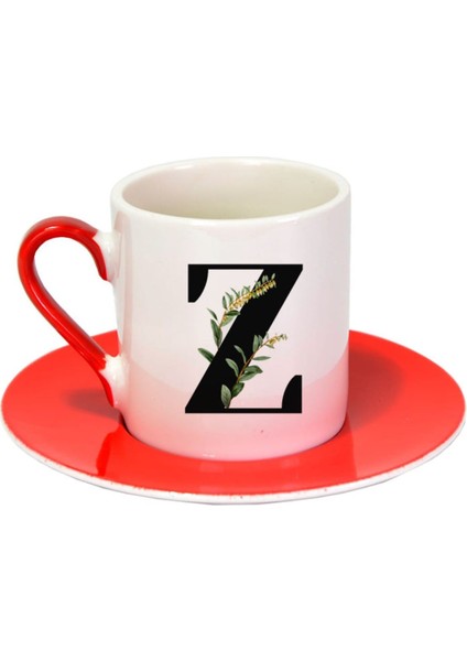 Türk Kahvesi Fincanı Kişiye Özel Baskılı Gold