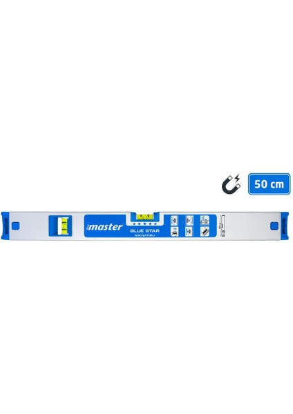 506891 Blue Star Mıknatıslı Su Terazisi 50 cm