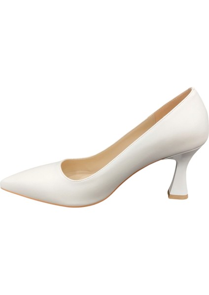 6394066Z 7 cm Kadeh Topuklu Sivri Burun Kadın Stiletto Ayakkabı