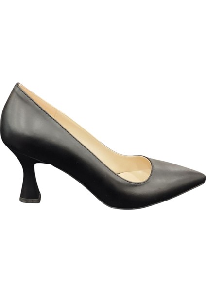 6394066Z 7 cm Kadeh Topuklu Sivri Burun Kadın Stiletto Ayakkabı