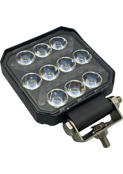 10V-30V OFF-ROAD LED ÇALIŞMA LAMBASI BEYAZ (SARI GÜNDÜZ SÜRÜŞLÜ/DÜZ-ÇAKARLI) (110*110*35 MM) fiyatları