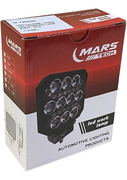 10V-30V OFF-ROAD LED ÇALIŞMA LAMBASI BEYAZ (SARI GÜNDÜZ SÜRÜŞLÜ/DÜZ-ÇAKARLI) (110*110*35 MM) fırsatları