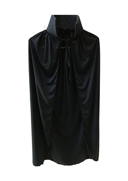 Siyah Yakalı Pelerin - Vampir Pelerin - Dracula Pelerin 90 cm