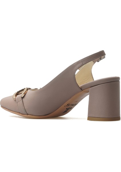 Kadın Deri Toka Detaylı Kalın Topuklu Ayakkabı 25Y 25461074Y Z modelleri