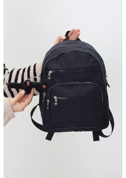 Sevimli Peluş Figürlü Günlük Kadın Sırt Çantası – Şık, Kullanışlı, Okula Ve Seyahate Uygun