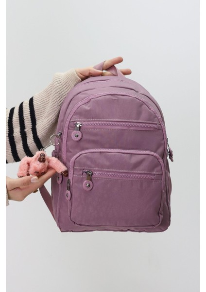 Sevimli Peluş Figürlü Günlük Kadın Sırt Çantası – Şık, Kullanışlı, Okula Ve Seyahate Uygun
