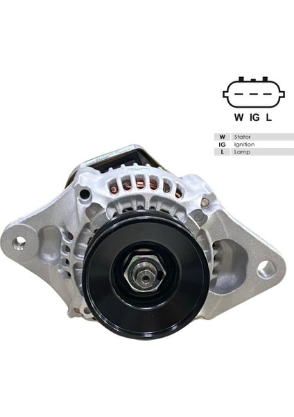 12V Alternatör Dinamo Nıppon Denso Tipi 40 A (3 Fiş) (W-Ig-L) Case-John Deree-New Holland-Yanmar fiyatları