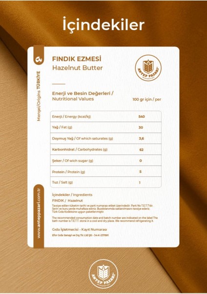 ANTEP PAZARI Fındık Ezmesi 200 gr modelleri