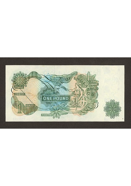 Great Britain 1 Pound W/ Queen 1971 Unc *ıngiltere Kraliçe Çil Banknot