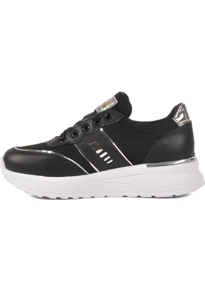 Siyah Kalın Taban Kadın Sneaker 77912 Z
