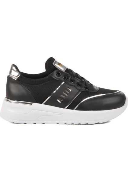 Siyah Kalın Taban Kadın Sneaker 77912 Z