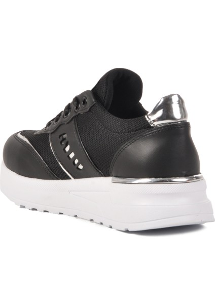 Siyah Kalın Taban Kadın Sneaker 77912 Z
