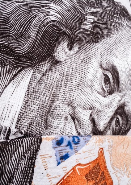 Dolar Desenli Dot Taban Dekoratif Halı