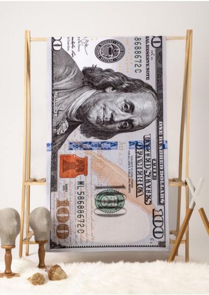 Dolar Desenli Dot Taban Dekoratif Halı