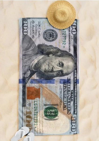 Dolar Desenli Dot Taban Dekoratif Halı