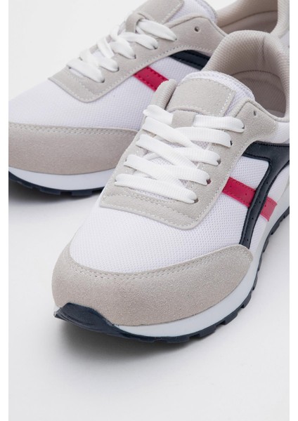 Anorak Bağcıklı Kadın Spor Ayakkabı Beyaz Laci Fuje fırsatları