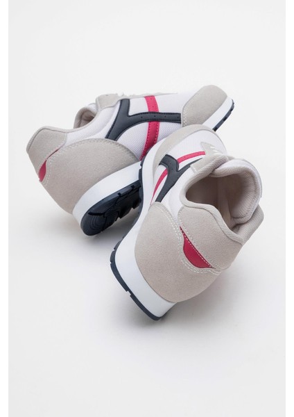 Anorak Bağcıklı Kadın Spor Ayakkabı Beyaz Laci Fuje indirimleri