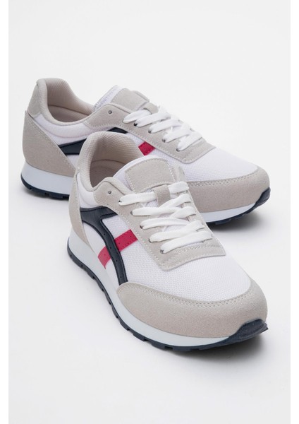 Anorak Bağcıklı Kadın Spor Ayakkabı Beyaz Laci Fuje