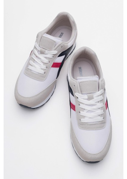 Anorak Bağcıklı Kadın Spor Ayakkabı Beyaz Laci Fuje modelleri