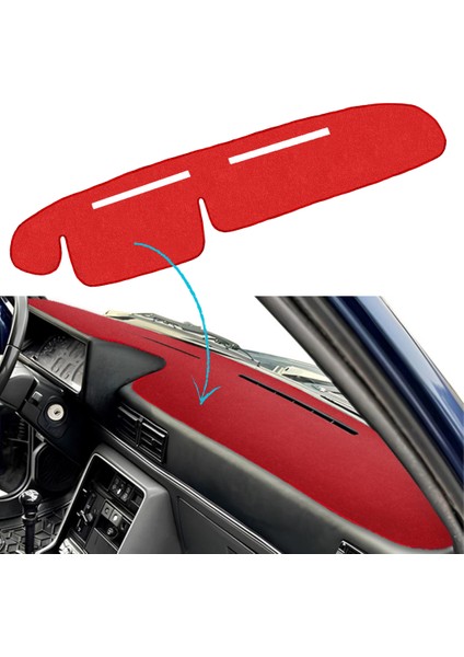 Renault Broadway R9 /11 Spring Fairway Flash Kırmızı Torpido Koruma Halısı Örtüsü | 1981-1999 I