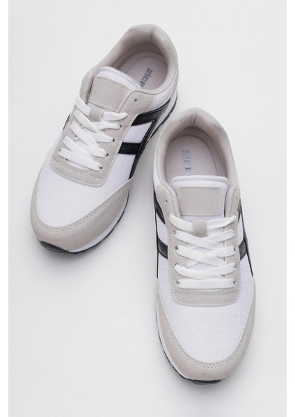 Anorak Bağcıklı Kadın Spor Ayakkabı Beyaz Siyah indirimleri