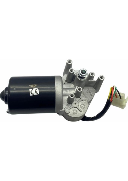 24V Silecek Motoru Ağır Hizmet (Kablolu Soketli 5 Fiş)