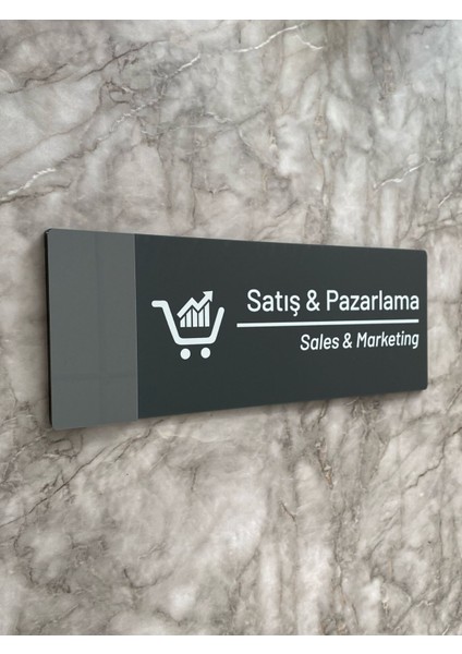Klasik Seri Mat Antrasit Satış&pazarlama Yönlendirme Levhası modelleri