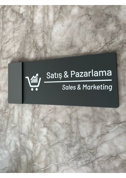 Klasik Seri Mat Antrasit Satış&pazarlama Yönlendirme Levhası fırsatları