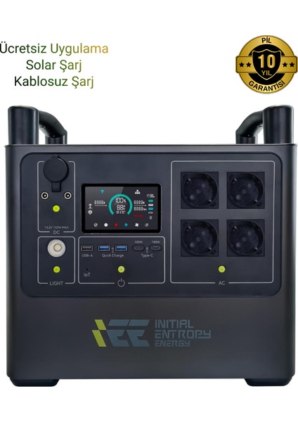 1920WH Taşınabilir Güç Kaynağı %99.99 Mppt Bms Çoklu Koruma Kablosuz Şarj - SINGO2000PRO