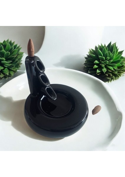 Siyah Bambu Geri Akış Tütsülük