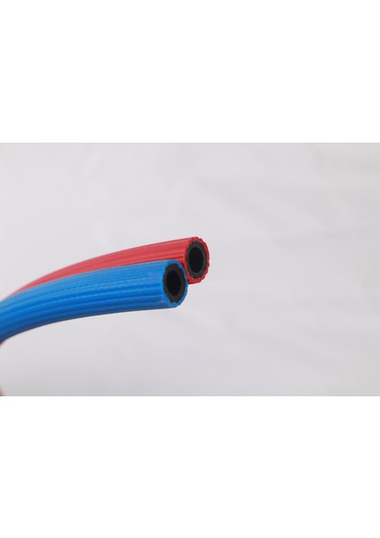 Ikiz Kaynak Oksijen Asetilen Hortumu (Iç Çap 10 Mm)-(50 Metre)