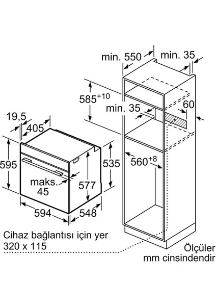 FXSA243F Ankastre Fırın Buhar Destekli Platin Gri modelleri