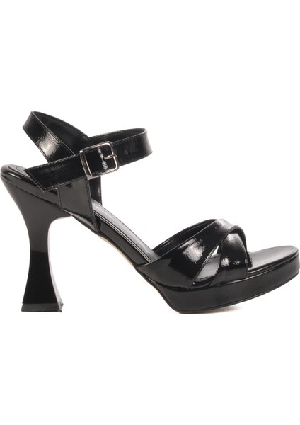 Siyah Yüksek Topuk Kadın Abiye Ayakkabı 448192 Z modelleri