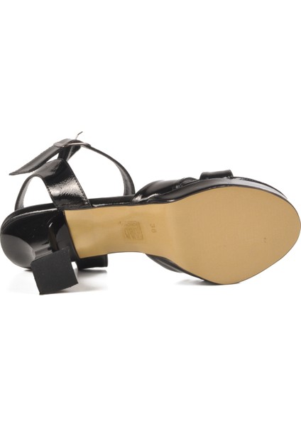 Siyah Yüksek Topuk Kadın Abiye Ayakkabı 448192 Z indirimleri