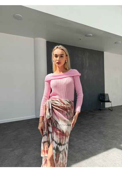 Batik Desenli Anvelop Etek modelleri