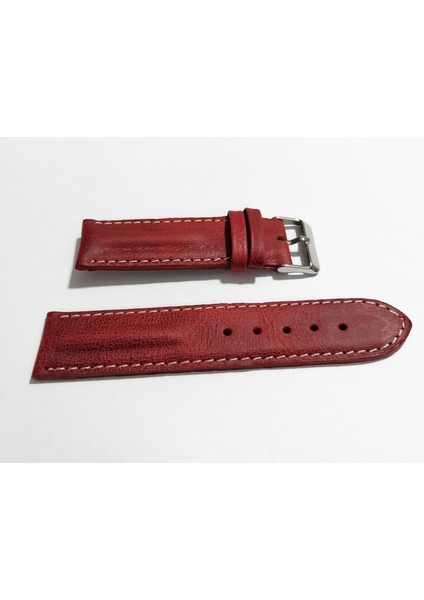 Her Saate Uygun Bombeli 22 mm Piramit Modeli Uzun Xl Hakiki Deri (226) Kırmızı fırsatları