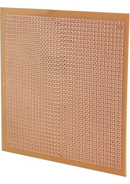 2 Adet 10x10 Cm Delikli Tek Yüzlü Bakır Plaket Pcb Plaket