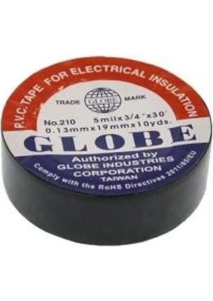 Globe Elektrik Bandı 2 Adet siyah renk izole elektrik bandı fiyatları