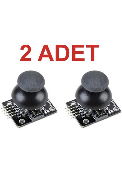 2 Adet Arduino Xy Joystick Modülü – Çift Eksen Analog Buton